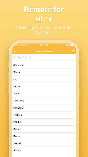 Remote control for all TV-Univ Screen 2