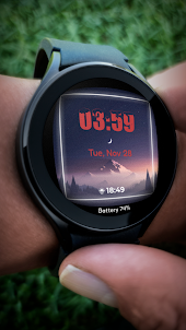 Winter Digital Watch Face