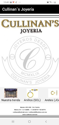 Android application CULLINAN´S JOYERIA screenshort