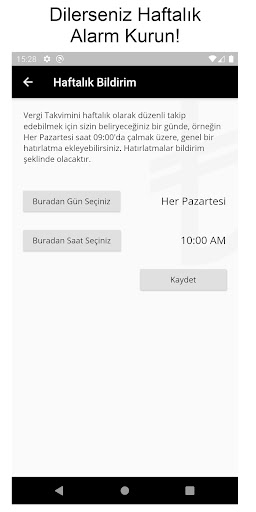 Vergi Takvimi Screen 3