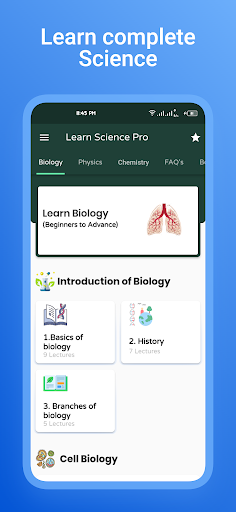 Android application Science Pad (Pro) screenshort