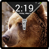 Zipper Lock Screen Bear icon