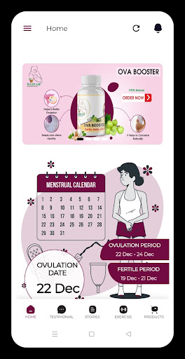 Maryam Ovulation Tracker Screen 2