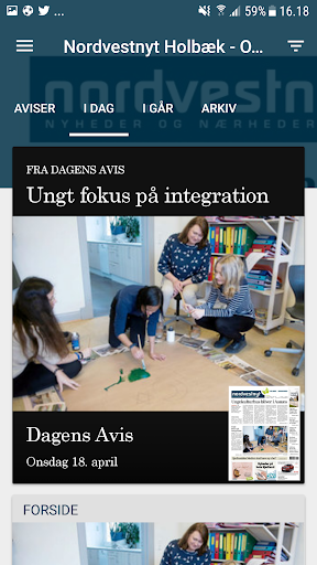 Android application Nordvestnyt screenshort