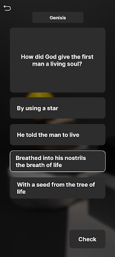 Bible test your knowledge Quiz Screen 3