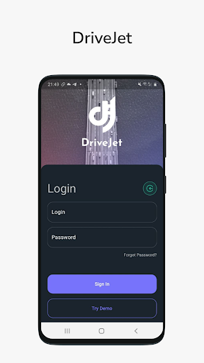 Android application DriveJet screenshort