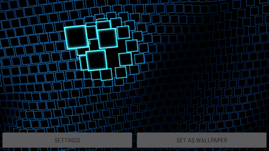 Neon Squares 3D Live Wallpaper Screenshot