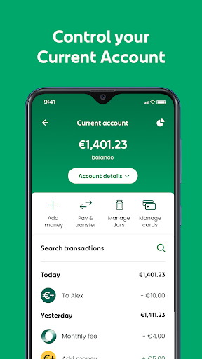 Android application An Post Money screenshort