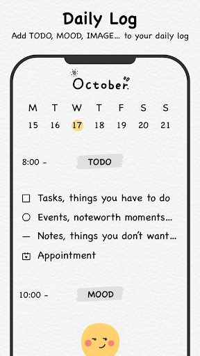 Android application Bujo - Bullet Journal & Diary screenshort