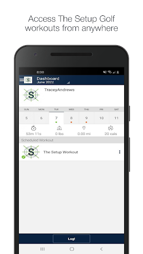 Android application The Setup Golf screenshort