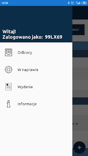 Android application ICFS Protokoły Mobilne 2.0 screenshort