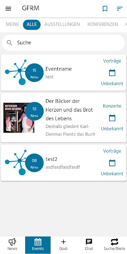 Connect+ Gemeindeapp Screen 2