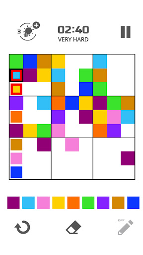 Only 1 color per line Screen 2
