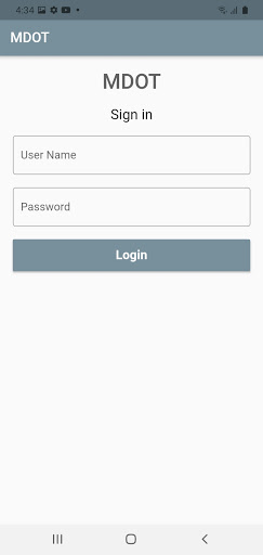 Android application MDOT Sales screenshort