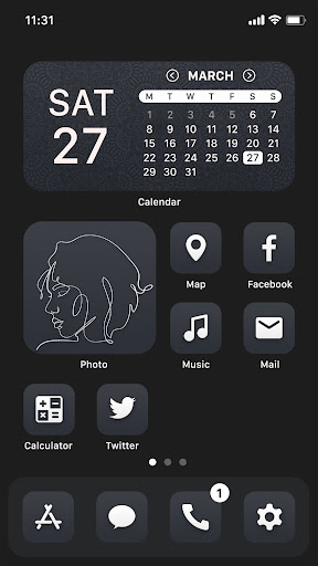 Wow Black Theme  - Icon Pack