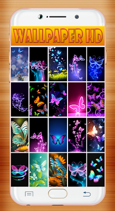 Neon Butterfly Wallpaperのおすすめ画像2