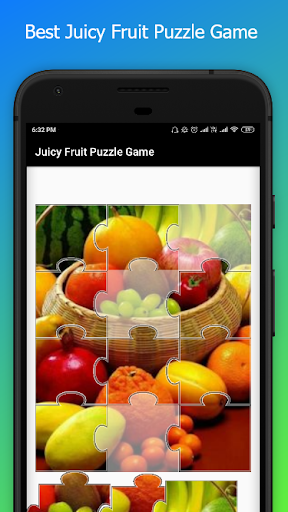 Android application Juicy Fruite Puzzle Game screenshort