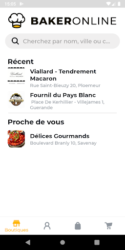 Aperçu de l'application