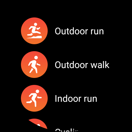 Android application TicExercise for Wear OS screenshort