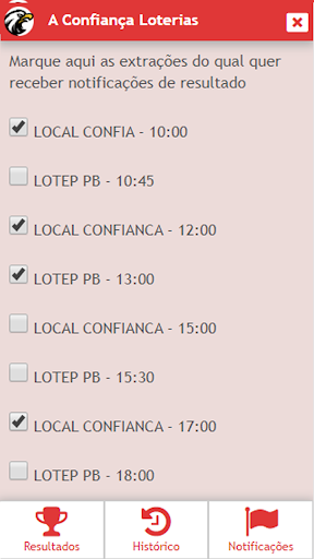 Resultados da Confiança Screen 3