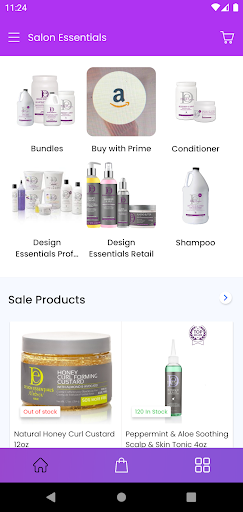 Android application Salon Essentials App screenshort