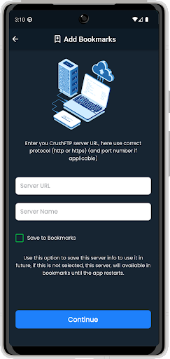 Android application CrushClient screenshort