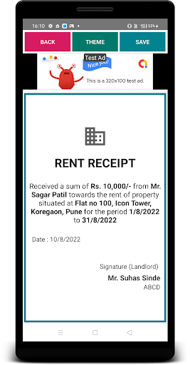 Rent Receipt Generator 3