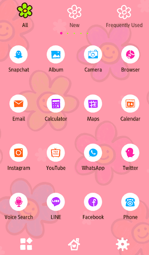 Smiley Flowers Theme +HOME Screen 3