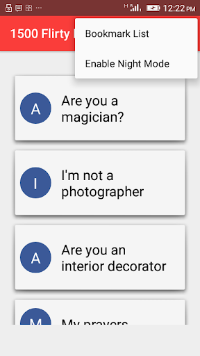 1500 Flirty Pickup Lines Screen 2