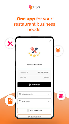 Trofi Point of Sales System Screen 2