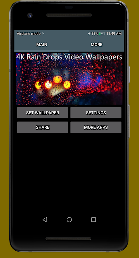4K Rain Drops Video Wallpaper Screen 3