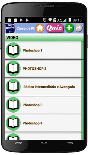 Android application CURSO DE PHOTOSHOP screenshort