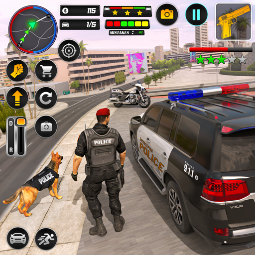Police Car Chase Car Games Mod Mở Khóa Full Version