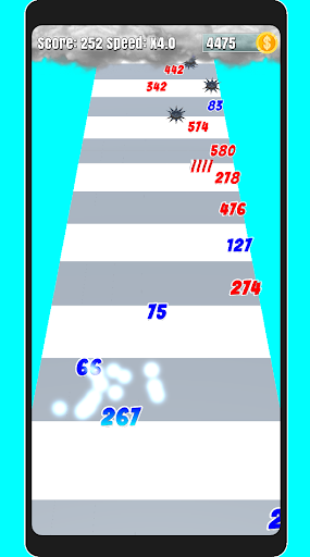 Number Race: Run and merge Screen 2