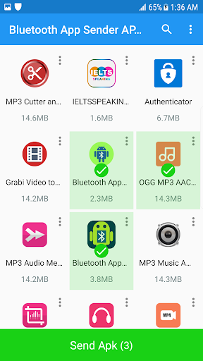 Screenshot of Bluetooth App Sender APK Share