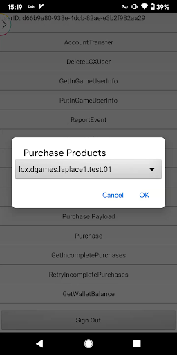 Android application Laplace: 1 screenshort