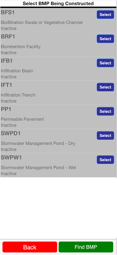 SWPPPTrack BUILDTrack SWM Screen 2