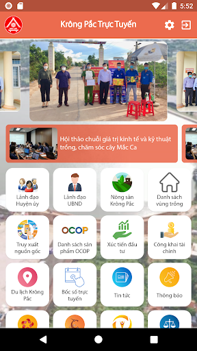 Android application Krông Pắc Trực Tuyến screenshort