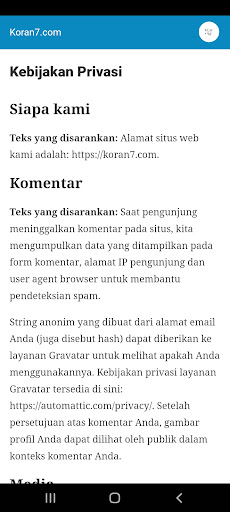 Koran7.com Screen 3