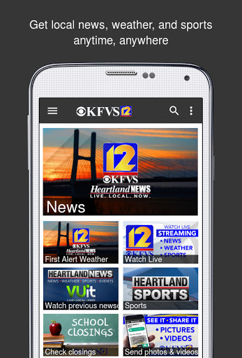 Screenshot of KFVS12 - Heartland News