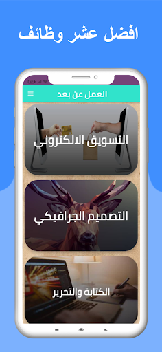 العمل عن بعد - teleworking Screen 2
