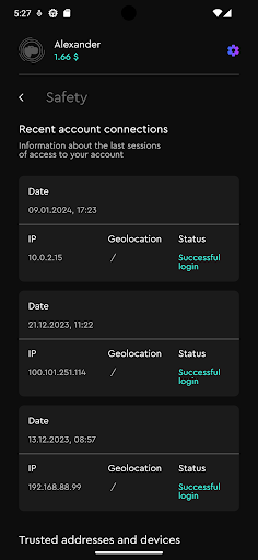 Cryppo Business Screen 2