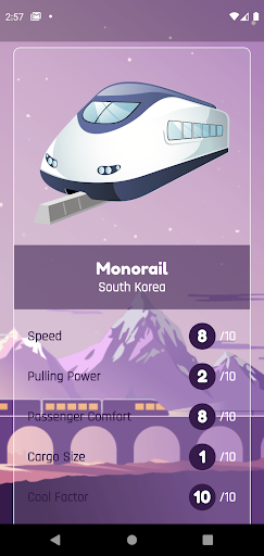 Android application What Train Am I? screenshort