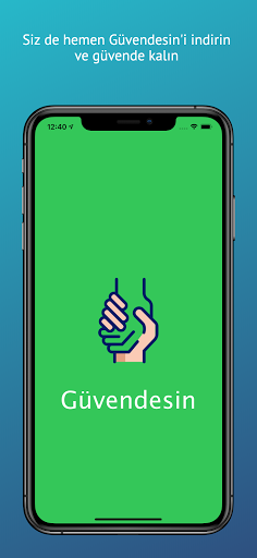 Android application Güvendesin screenshort