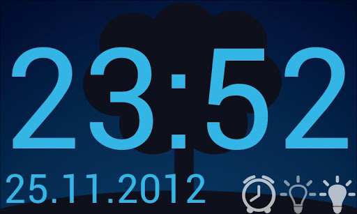 Android application Giant clock screenshort