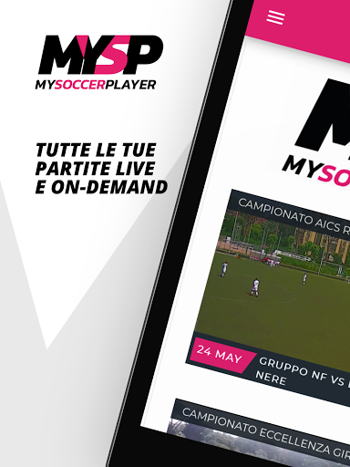 Android application myspsport screenshort