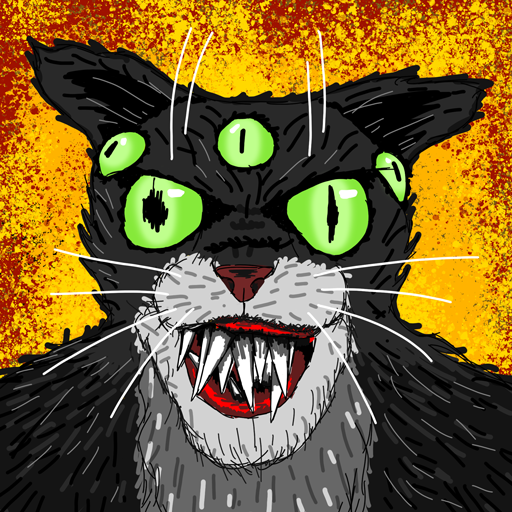 Cat Fred Evil Pet. Horror game  Icon