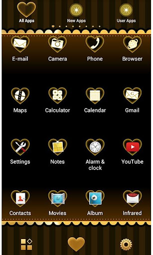 Heart Theme-Golden Vines- Screen 2