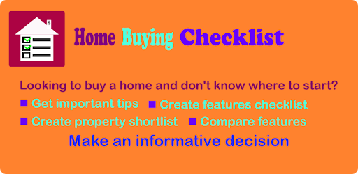 Home Buying Checklist - First Time Home Buyer Android App
