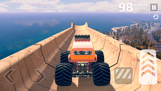 Monster Truck Mega Ramp Stunt apkpoly screenshots 3